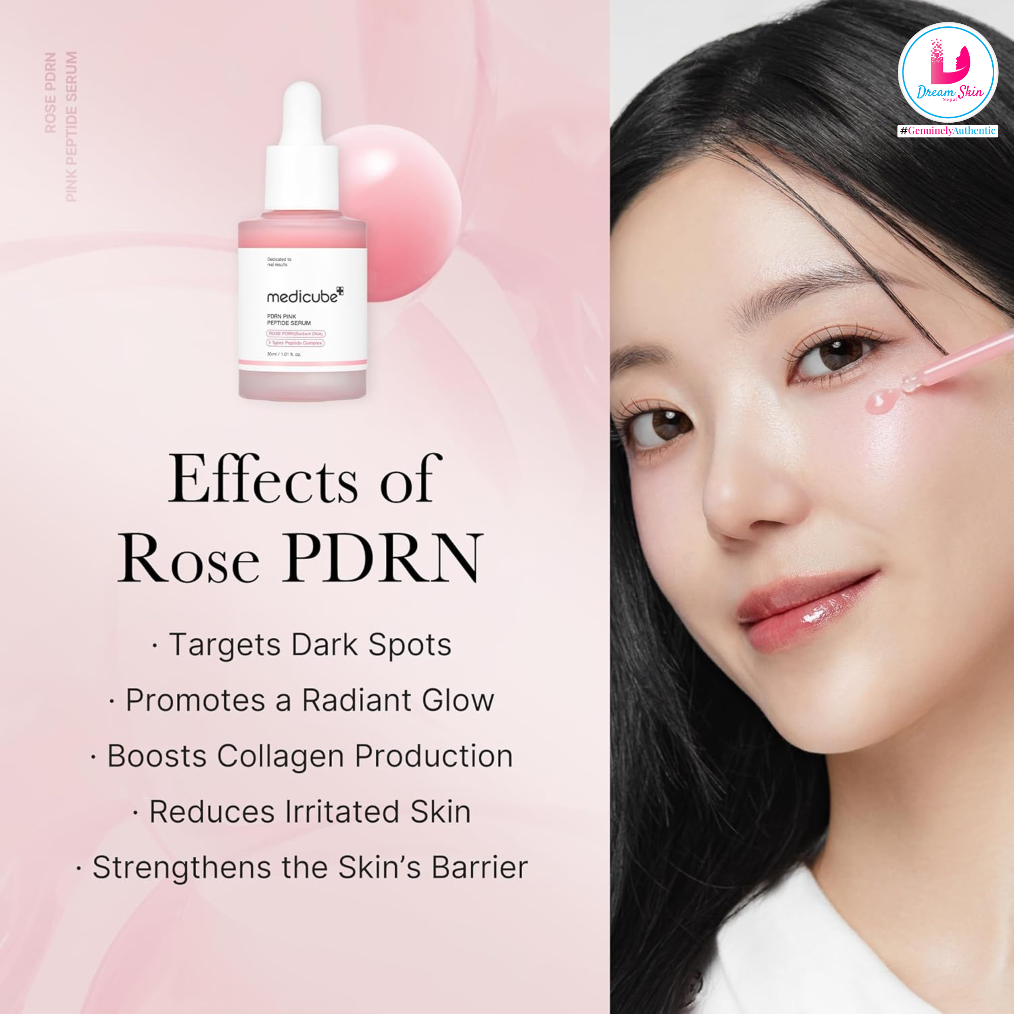 Medicube PDRN Pink Peptide Serum, 30ml